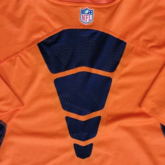 Mens Nike Dri-Fit Orange Denver Broncos Football Performance T-Shirt - XL - Picture 9 of 10